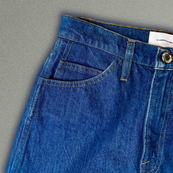 NWOT FRAME Denim ‘Le Italien True Straight Leg Jeans’ in “Vintage Blue” Size 23 - Picture 8 of 16